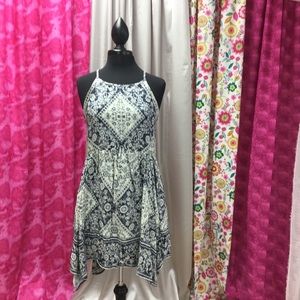 Patterned Blue Dress